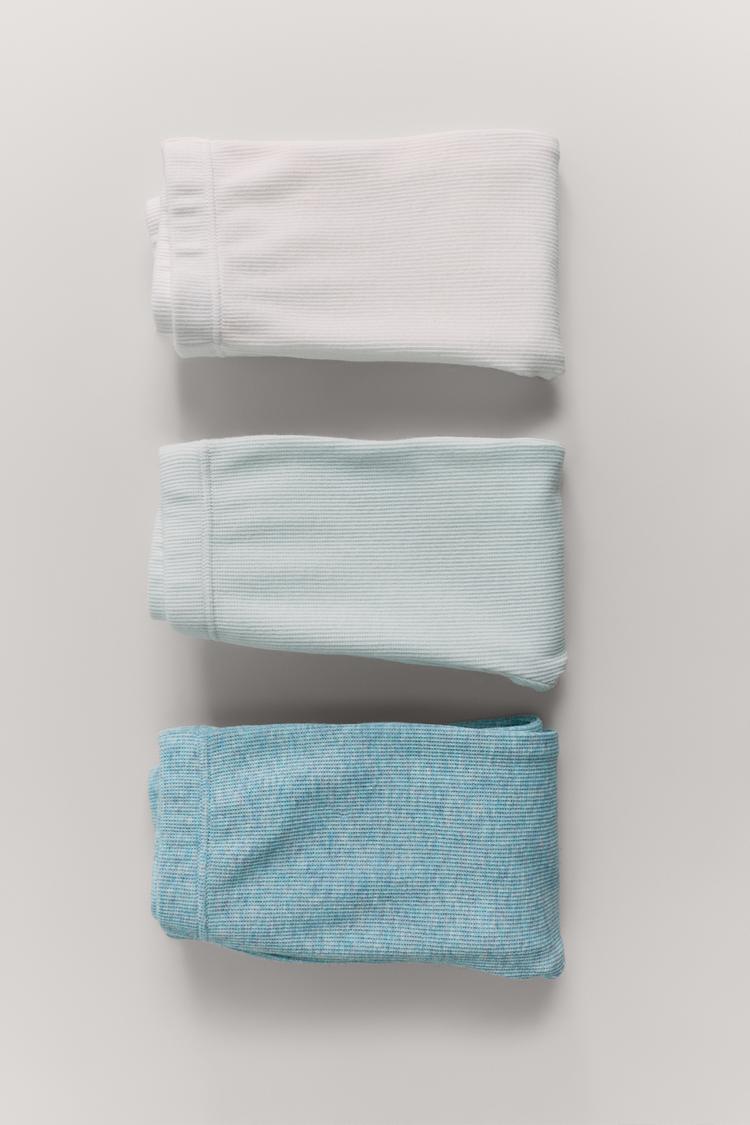 Pack Tres Legging Rib