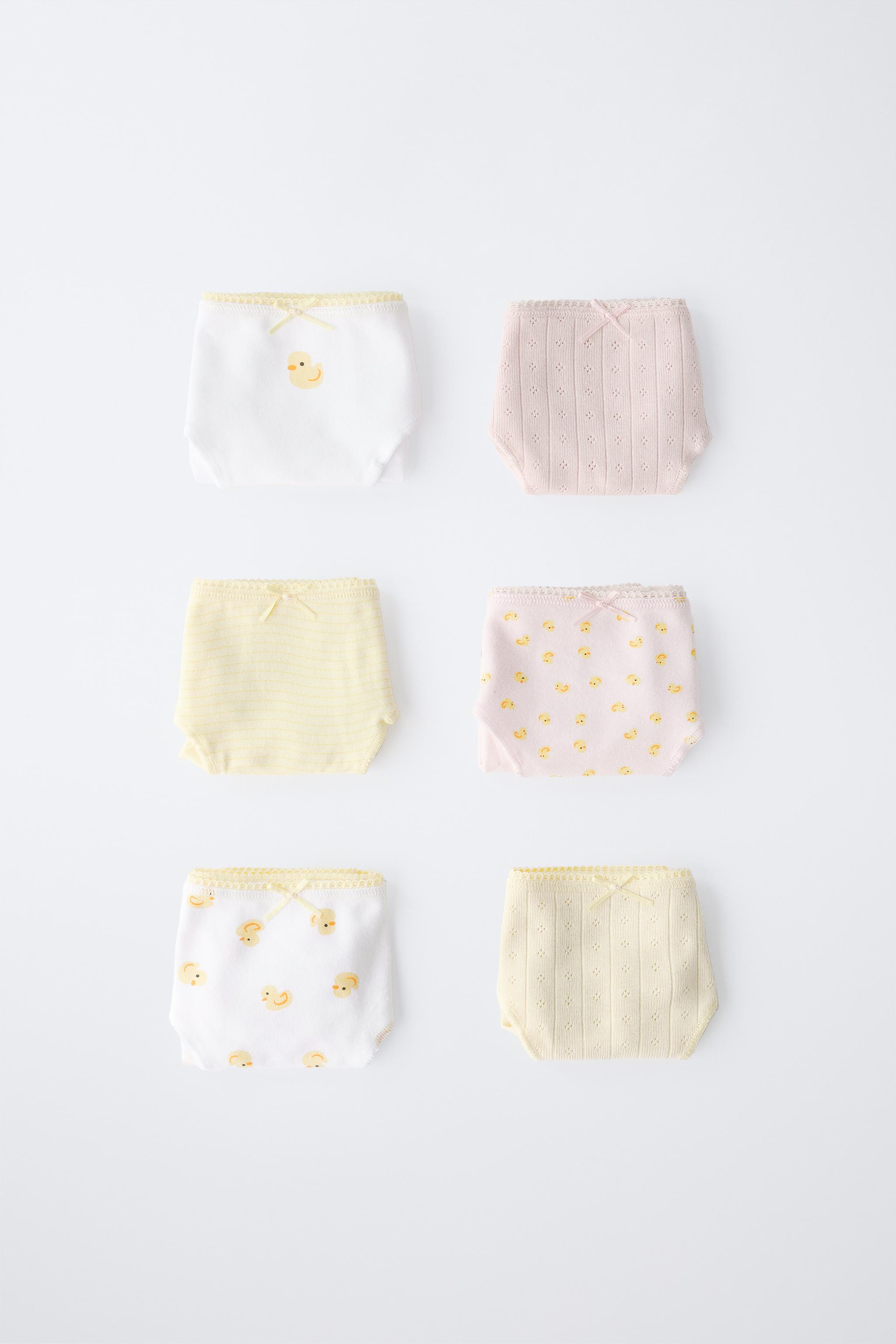Zara 6-14 YEARS/ SIX-PACK OF DUCKLING UNDERWEAR INTERNATIONAL SHIPPING