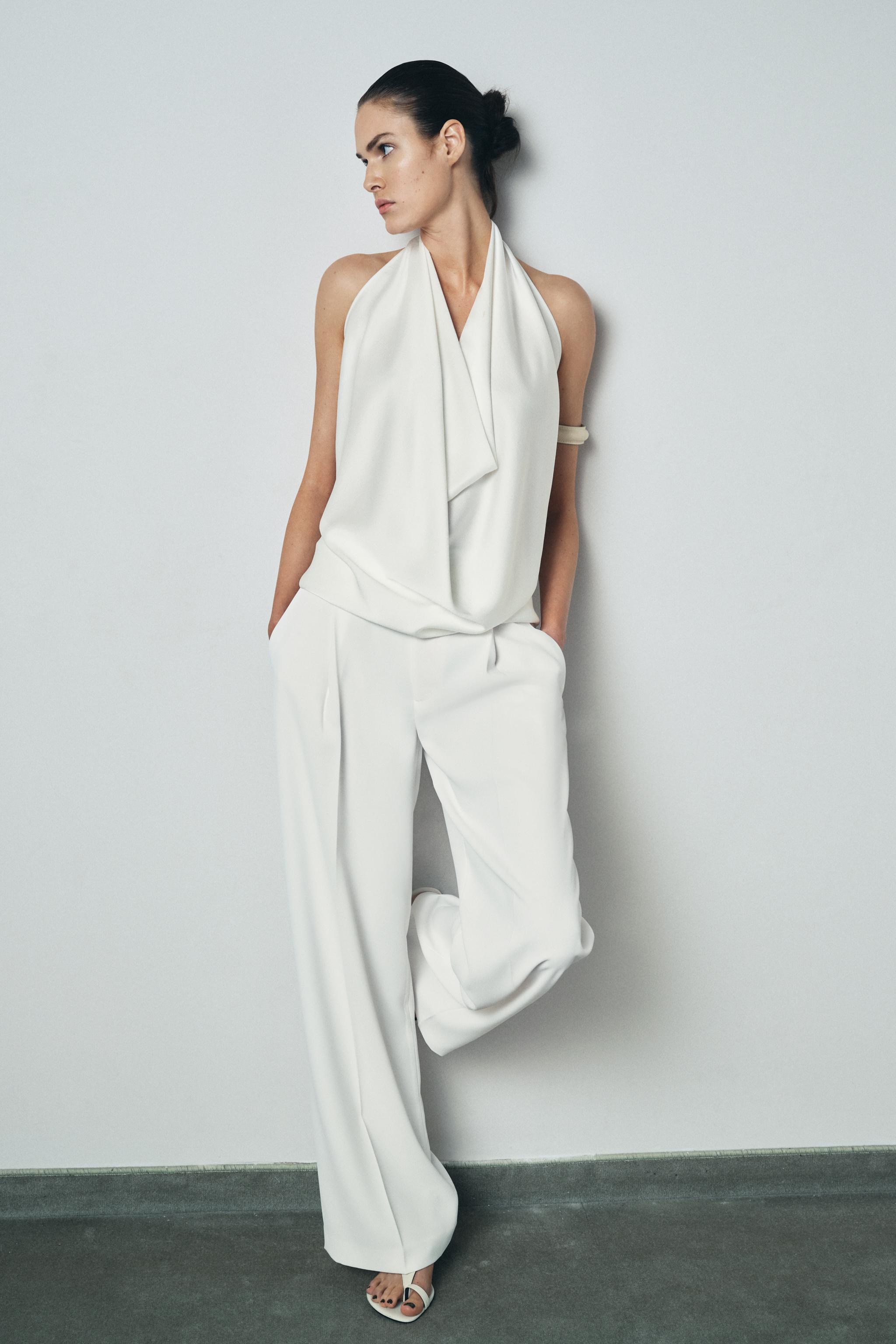 Zara ZW COLLECTION HALTER TOP INTERNATIONAL SHIPPING