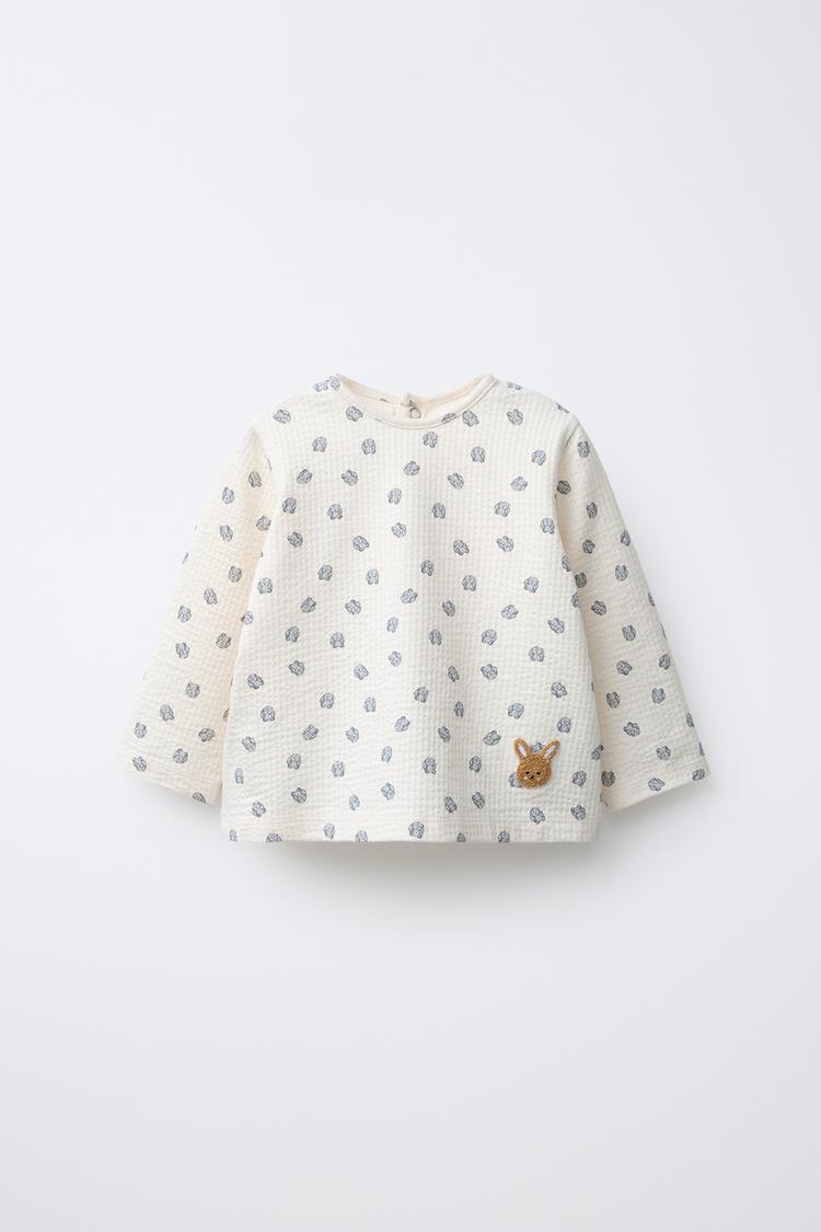 Camiseta Textura Conejitos