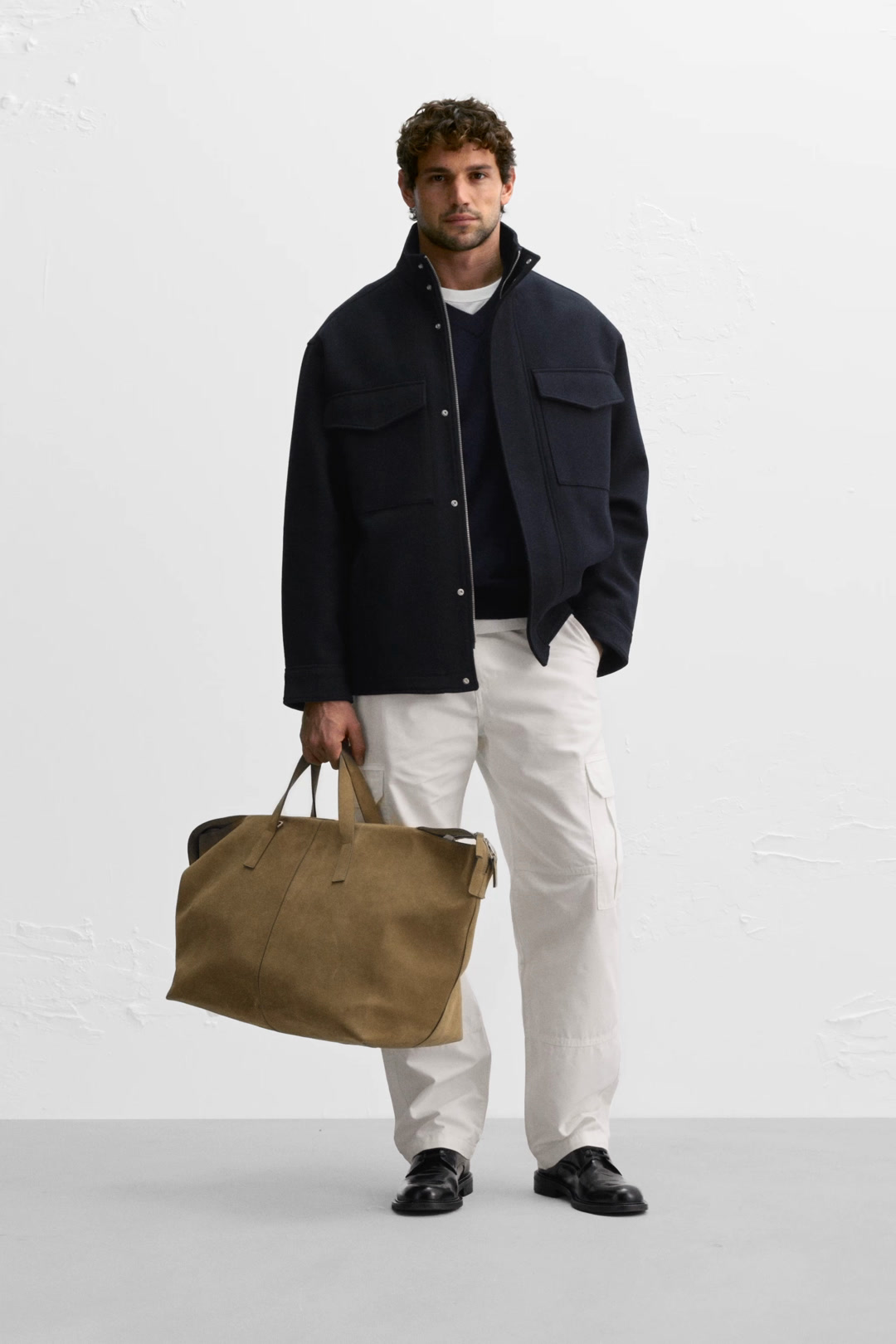 Wool blend short coat on sale