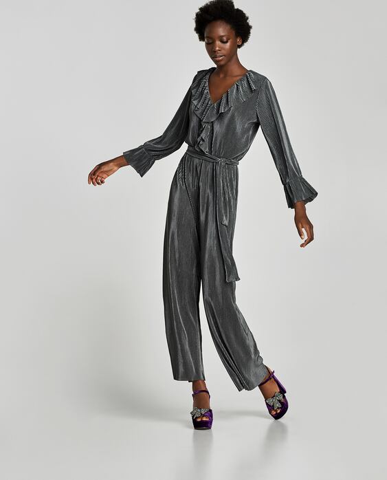 Image 4 of PLEATED JUMPSUIT from Zara
