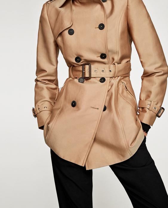 SHORT TRENCH COAT