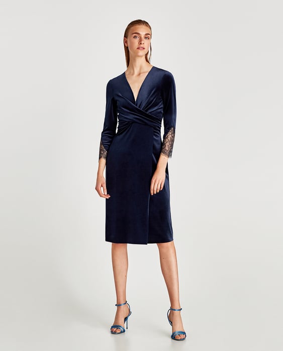 Image 3 of CROSSOVER VELVET DRESS from Zara
