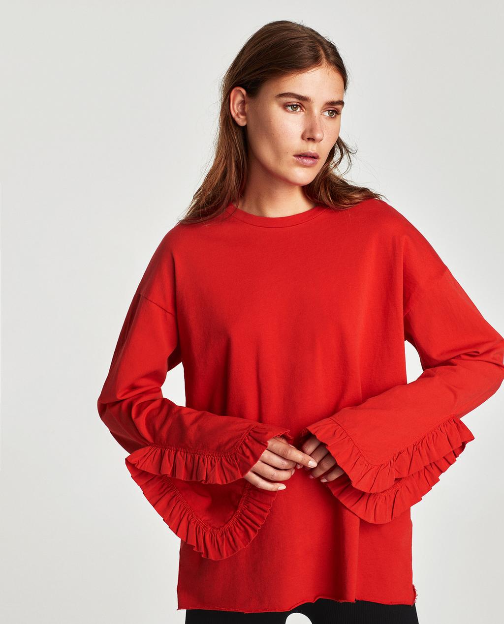 Zdjęcie 2 TOP Z RĘKAWKAMI TYPU SKRZYDEŁKO z Zara