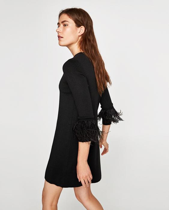 Imagen 3 de VESTIDO PLUMAS de Zara