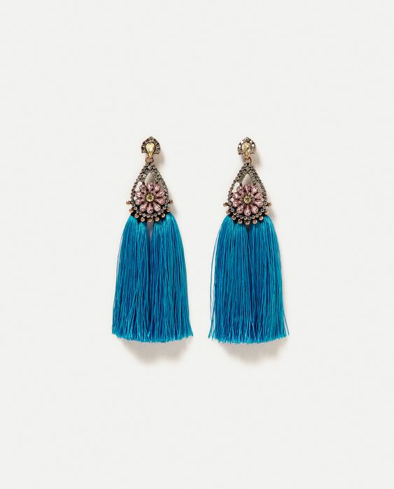 PARTY EARRINGS WITH TASSELS