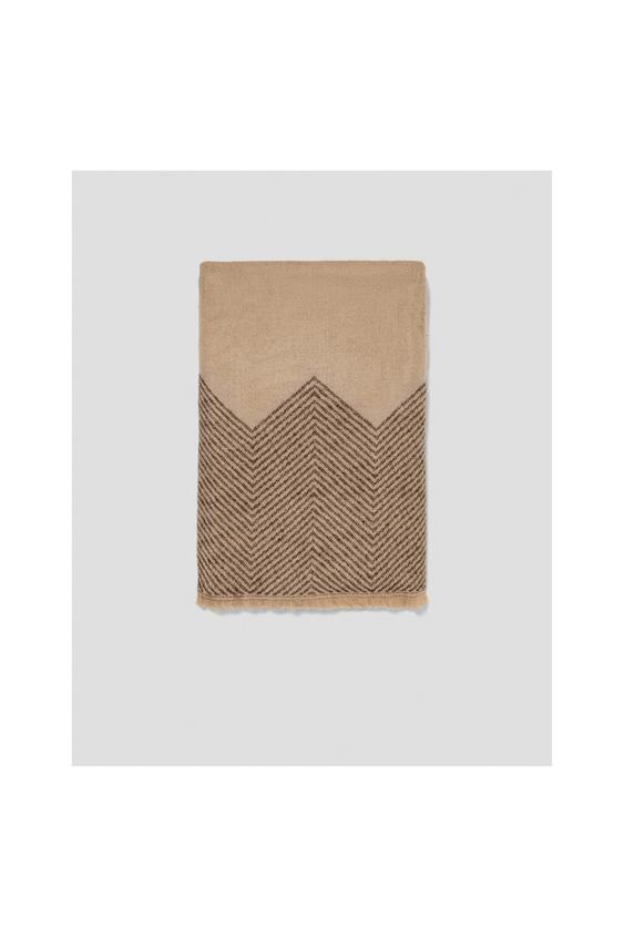 Image 1 of HERRINGBONE SCARF from Zara