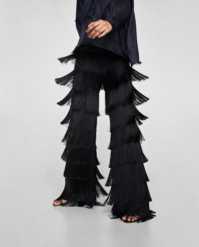Imagen 2 de PANTALÓN FLECOS de Zara