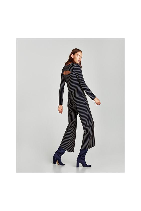 Image 3 of PINSTRIPE TROUSERS from Zara