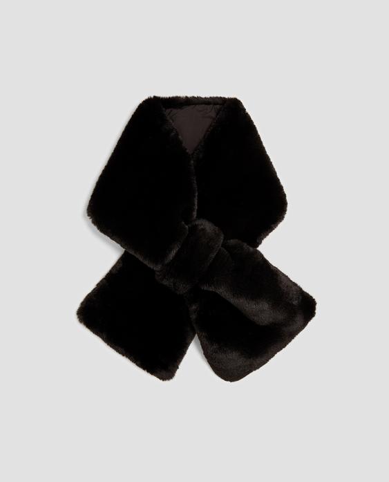 Zdjęcie 1 SZAL ZE SZTUCZNEGO FUTERKA z Zara