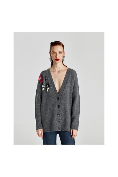 CHAQUETA APLIQUES LENTEJUELAS