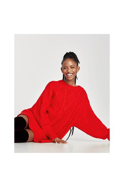 Image 3 of CABLE KNIT SWEATER from Zara