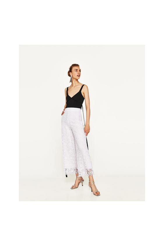 Image 1 of LACE CULOTTES from Zara