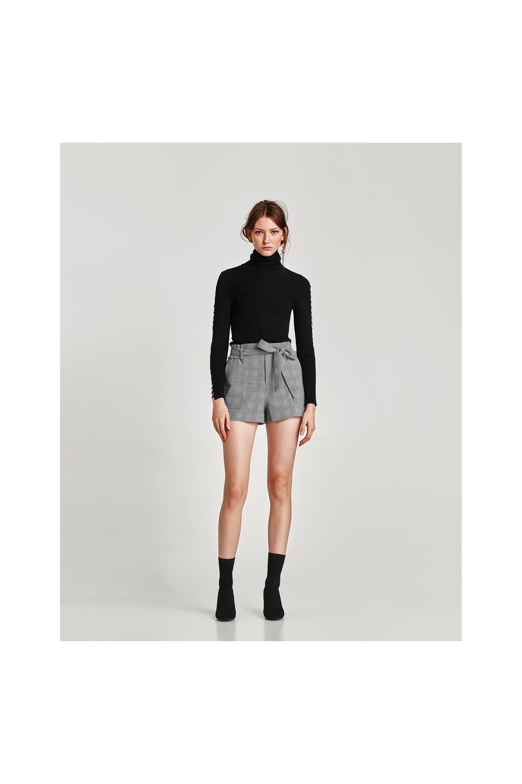 Zdjęcie 1 SPODENKI W STYLU PAPERBAG z Zara