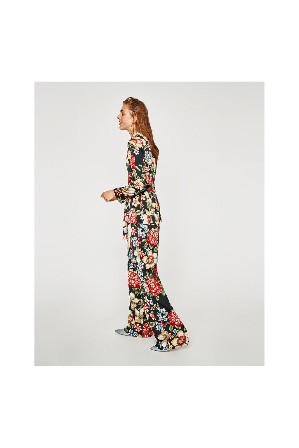 PRINTED PALAZZO TROUSERS