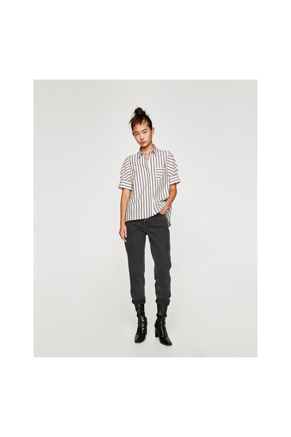 Imagine 1 din CĂMAŞĂ CU DUNGI de pe Zara