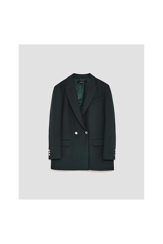Imagem 4 de BLAZER CRUZADO OVERSIZE da Zara