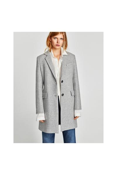 Image 2 de MANTEAU AVEC ÉPAULETTES de Zara