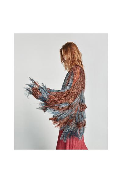 Image 6 of JACKET WITH SHIMMERY FRINGE from Zara