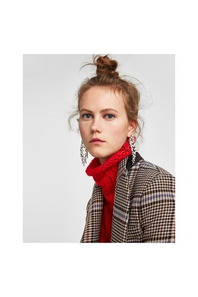 Image 6 of OVERSIZED CHECK COAT from Zara