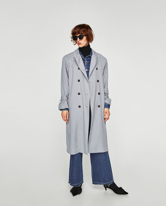 Image 1 of MASCULINE STYLE TRENCH COAT from Zara