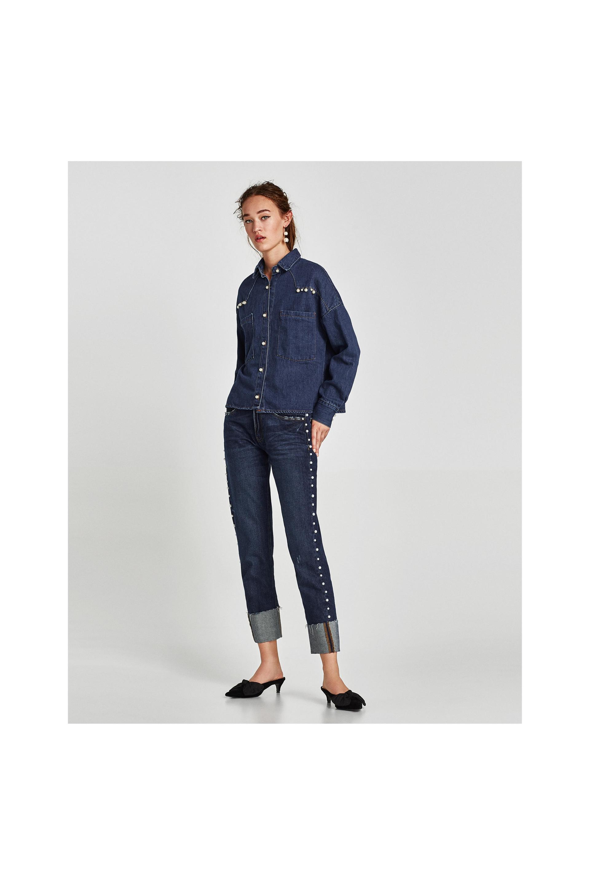 BLUGI CU DETALII TIP PERLE ŞI TALIE MEDIE