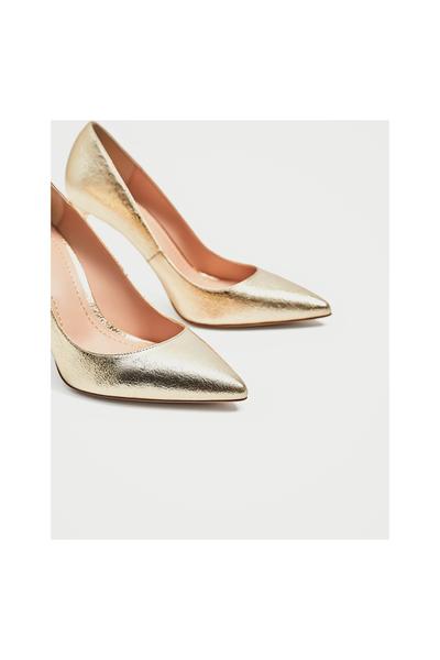 zapato tacon dorado para novia boda zara zapato tacon dorado para novia boda zara
