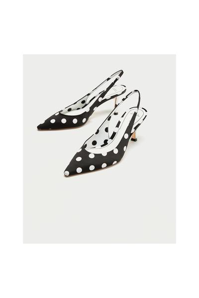 Imagem 4 de SAPATO DE SALÃO TECIDO BOLINHAS da Zara