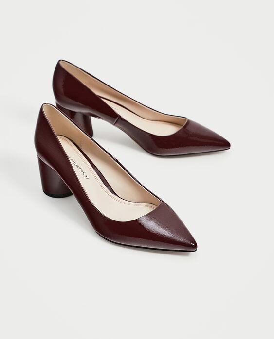 Image 1 of POINTED MEDIUM HEEL SHOES from Zara