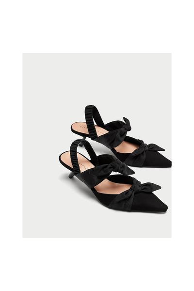 Imagem 5 de SAPATO DE TACÃO TIPO MULE COM NÓS da Zara