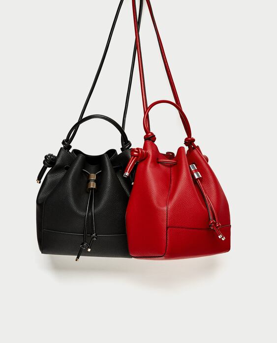 Image 4 of KNOTTED BUCKET BAG from Zara