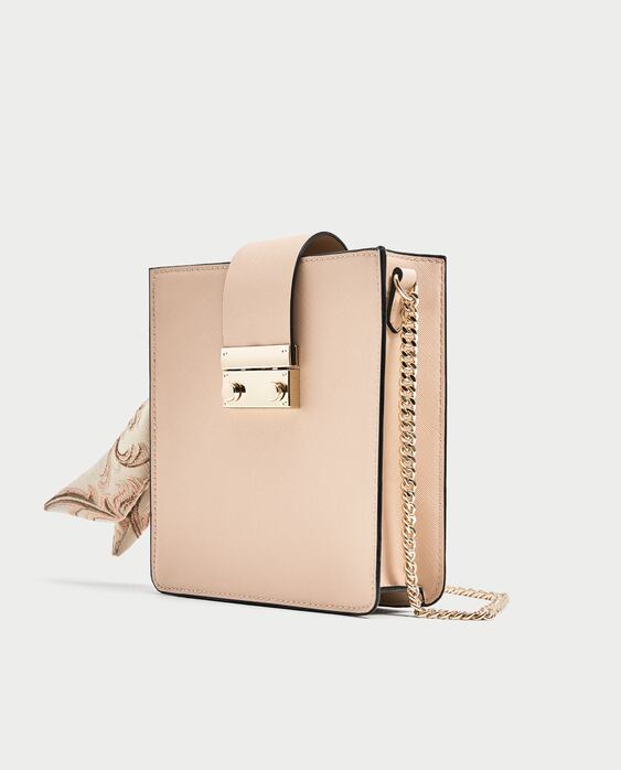 Image 3 of CROSSBODY BAG WITH SCARF from Zara