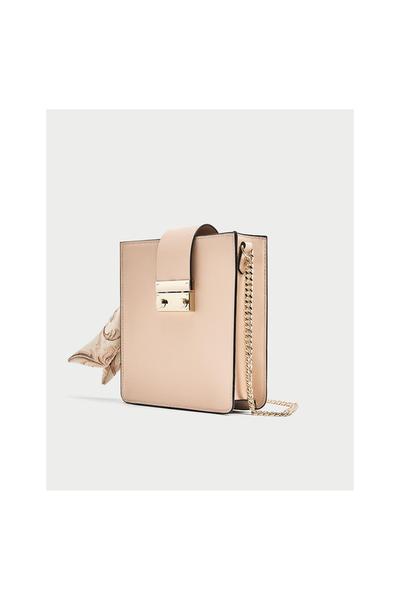 Image 3 of CROSSBODY BAG WITH SCARF from Zara
