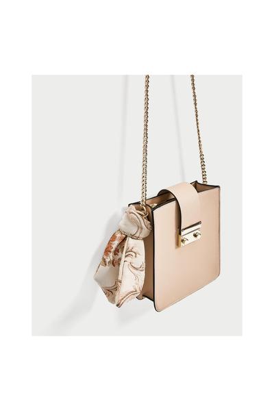 Image 1 of CROSSBODY BAG WITH SCARF from Zara