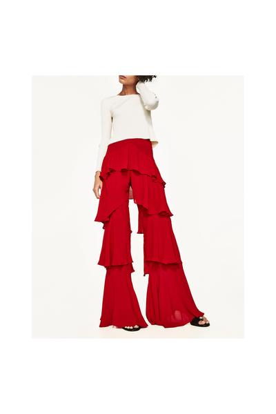 Imagen 2 de PANTALÓN VOLANTES de Zara