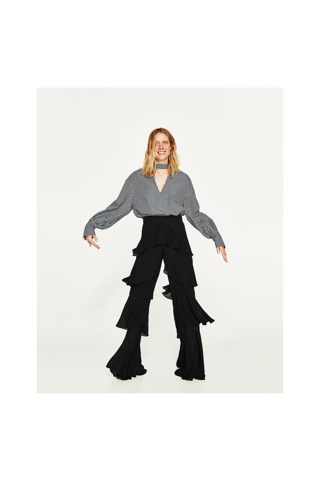 Imagen 1 de PANTALÓN VOLANTES de Zara