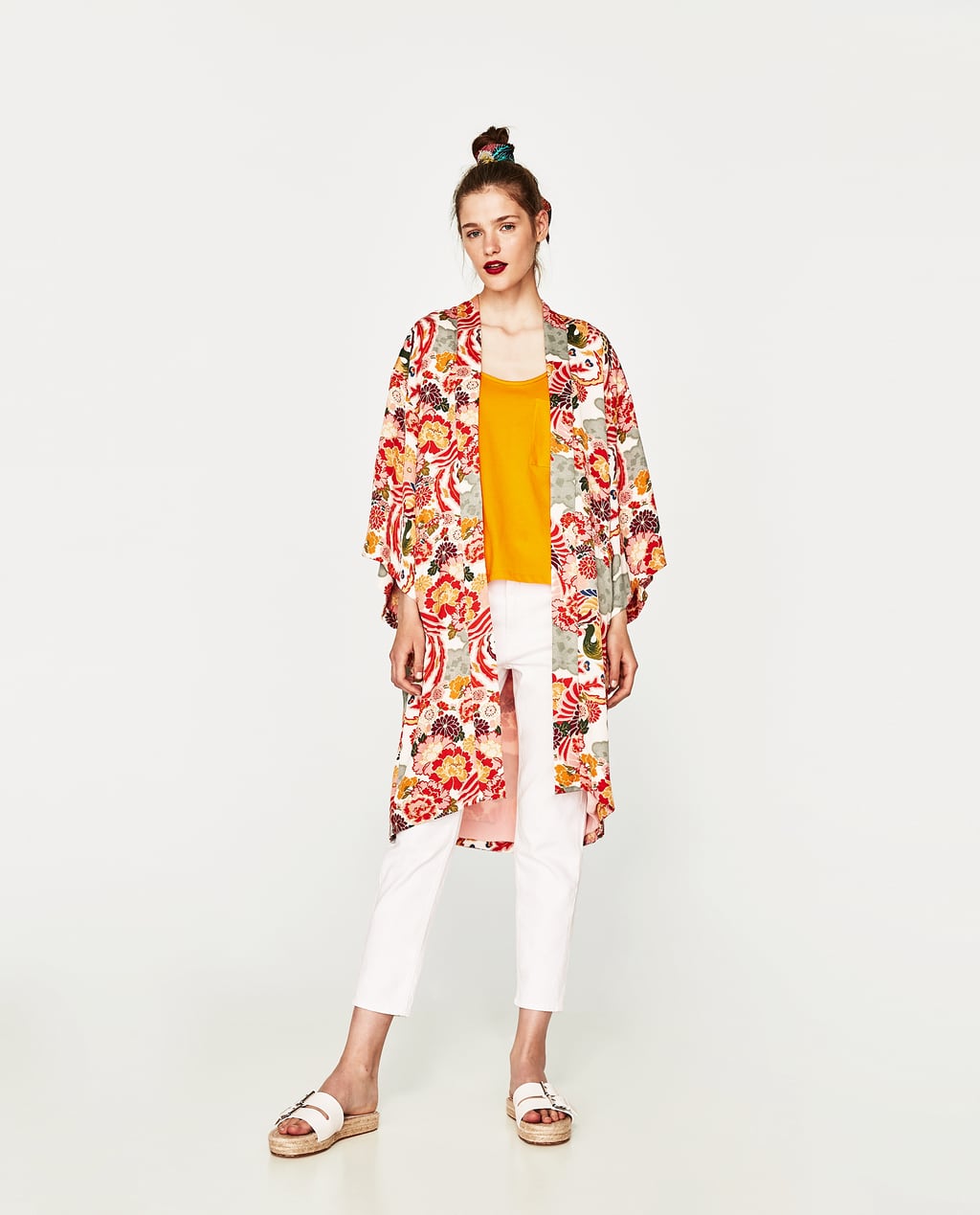 Zara bright patterned kimono 