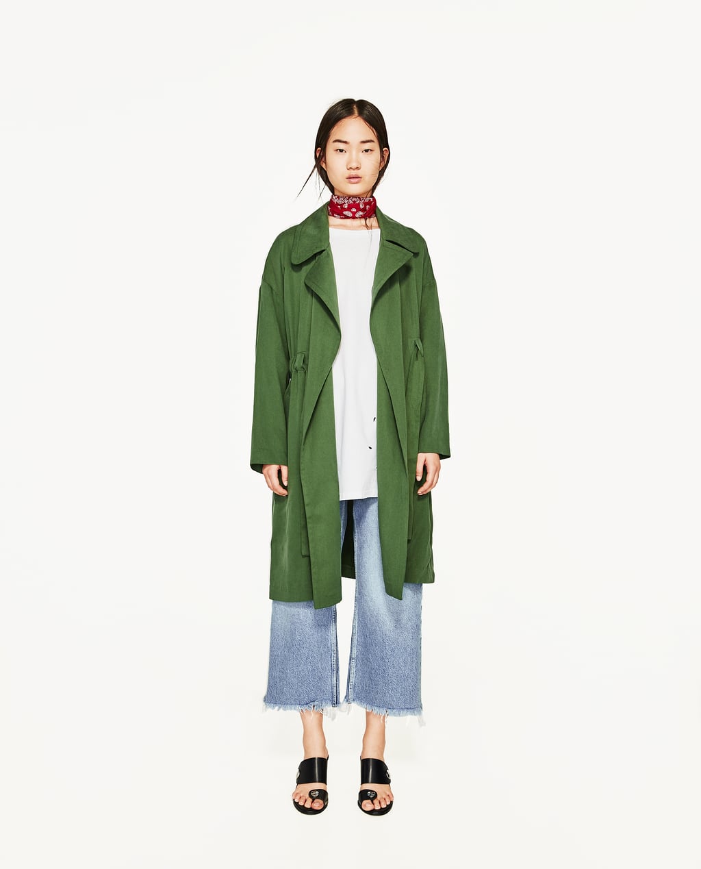 Image 1 of FLOWING TRENCH COAT from Zara