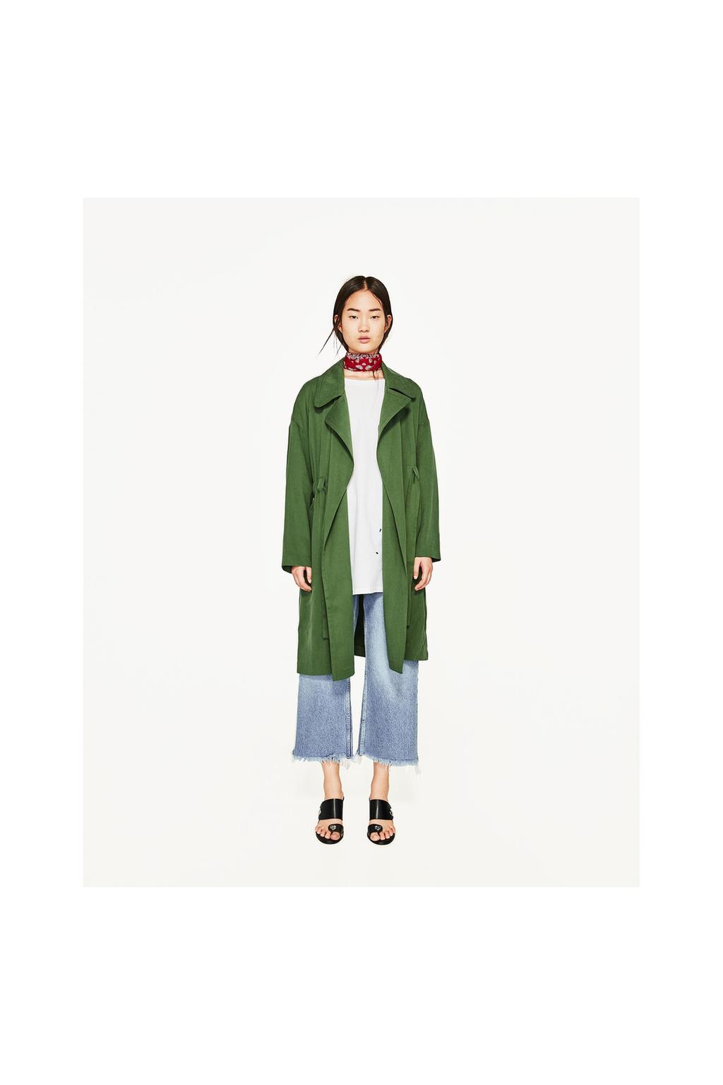 Image 1 of FLOWING TRENCH COAT from Zara