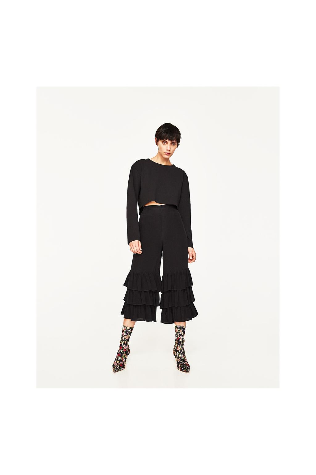 Imagen 1 de PANTALÓN VOLANTES de Zara