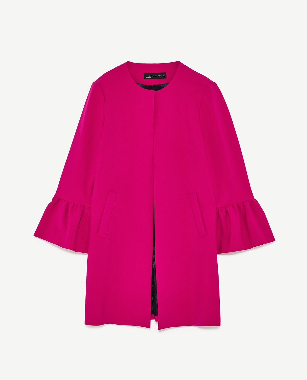 Image 8 of COAT WITH FRILLED CUFFS from Zara