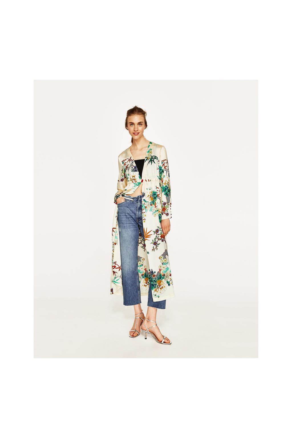 Image 1 of LONG KIMONO from Zara