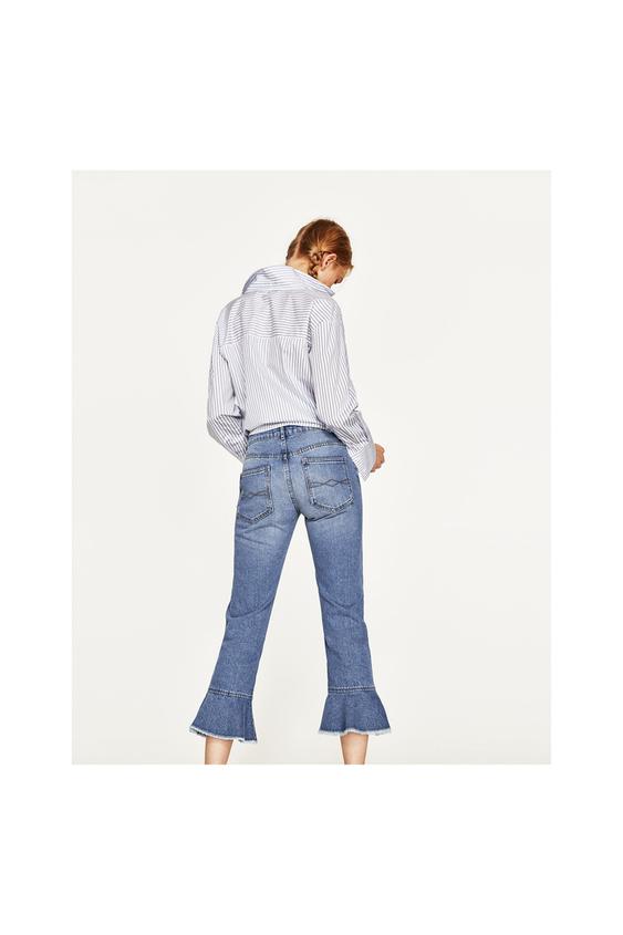 Imagen 4 de JEANS TIRO MEDIO VOLANTES de Zara