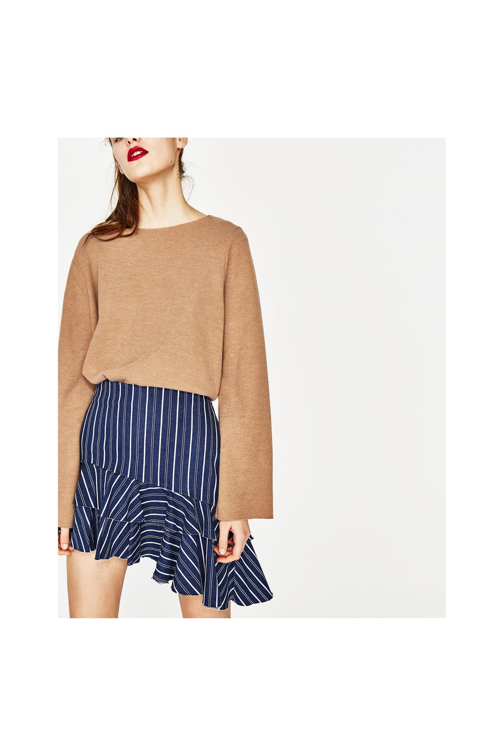 画像 1 の ベルスリーブセーター ザラから