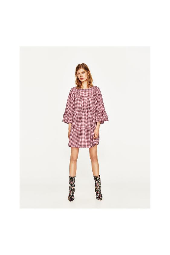 Imagem 1 de VESTIDO CURTO VICHY da Zara