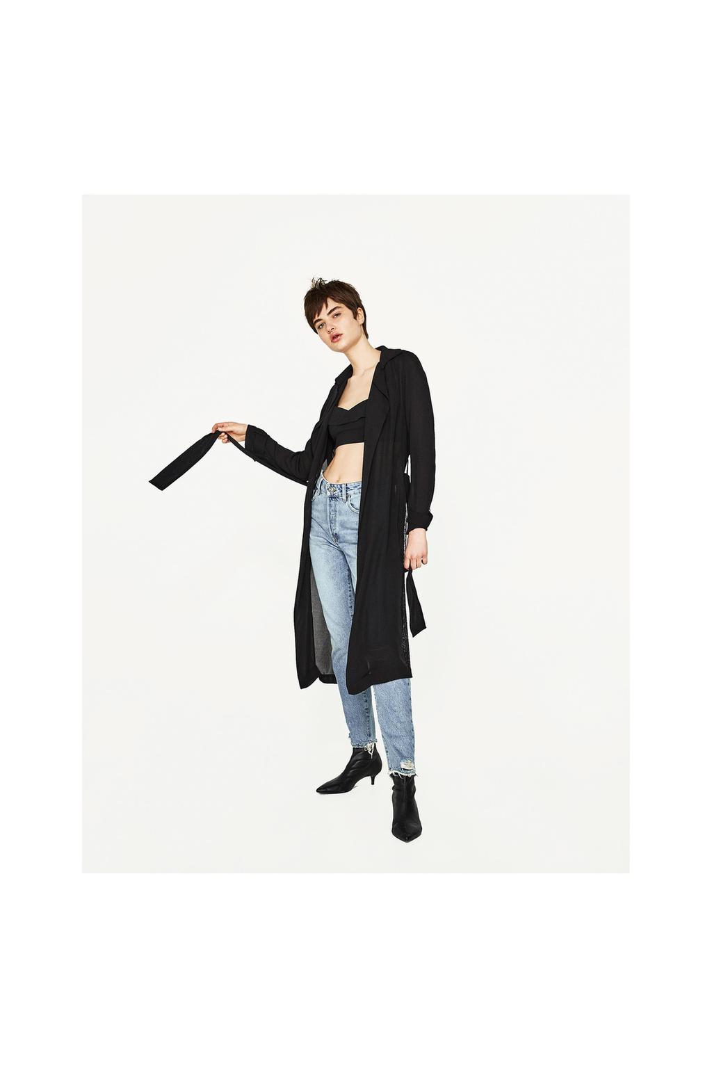 Image 1 of DRAPEY TRENCH COAT from Zara
