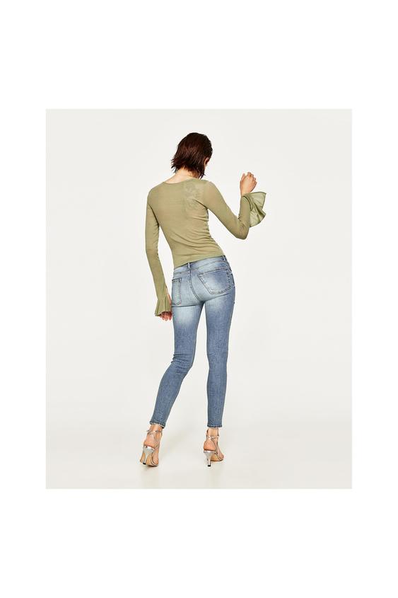 CALÇAS DE GANGA PREMIUM COLLECTION SKINNY BORDADOS