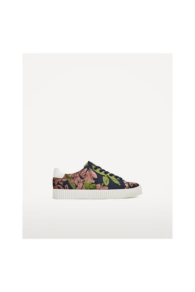 Imagem 2 de TÉNIS ESTAMPADO FLORES da Zara