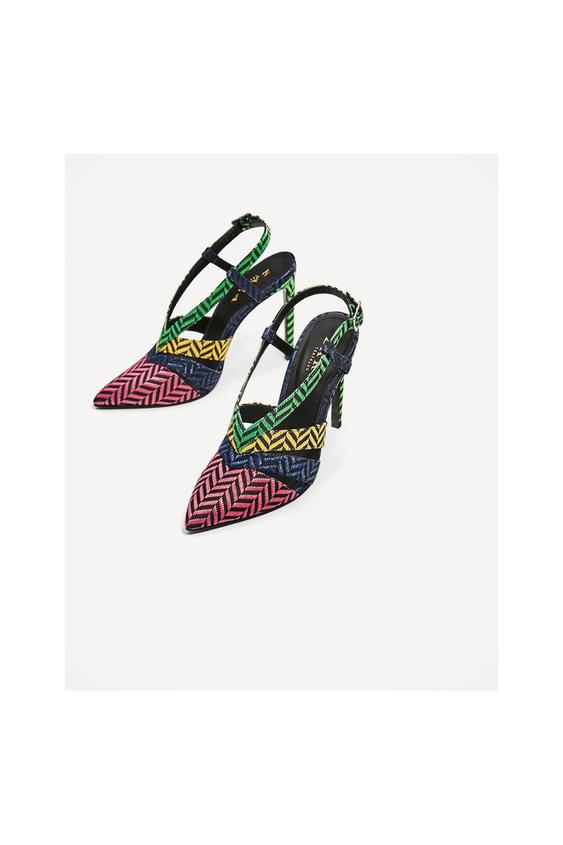 Imagem 1 de SAPATO TACÃO MULTICOLOR da Zara